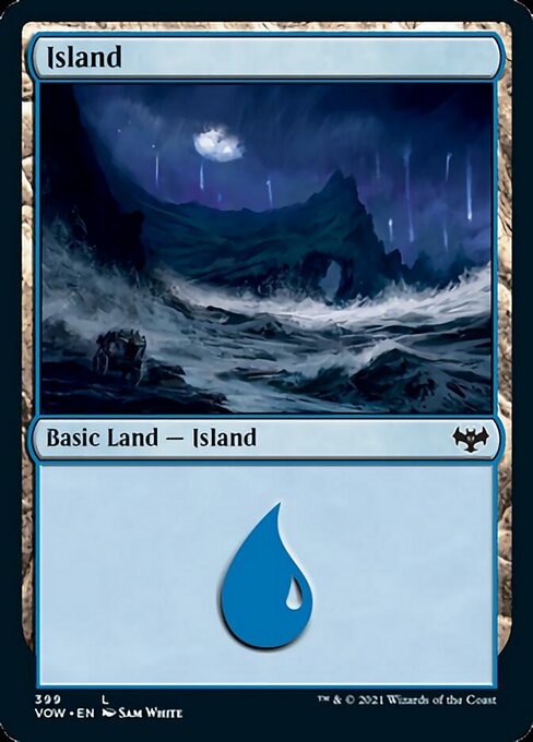 Island (399) (Innistrad: Crimson Vow) Near Mint Foil