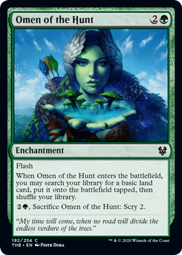 Omen of the Hunt (Theros Beyond Death) Medium Play
