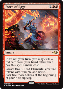 Force of Rage (Modern Horizons) Medium Play