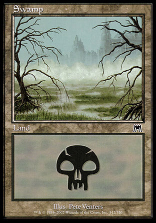 Swamp (342) (Onslaught) Near Mint Foil