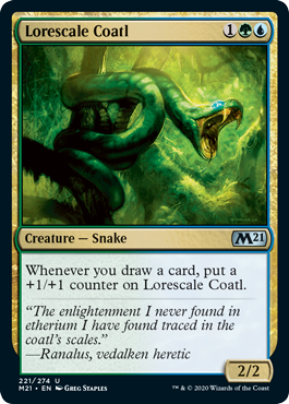 Lorescale Coatl (Magic 2021 Core Set) Near Mint Foil
