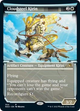 Cloudsteel Kirin (Showcase) (Kamigawa: Neon Dynasty) Near Mint