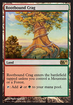 Rootbound Crag (Magic 2011 Core Set) Medium Play