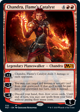 Chandra, Flame's Catalyst (Magic 2021 Core Set) Near Mint Foil