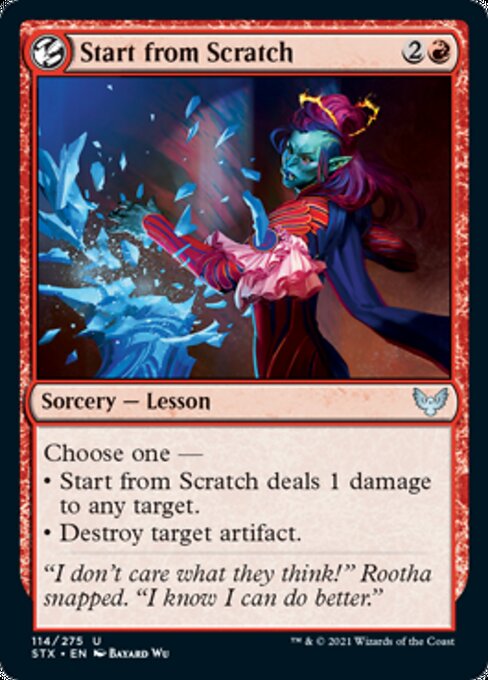 Start from Scratch (Strixhaven) Near Mint Foil