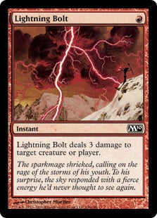 Lightning Bolt (Magic 2010 Core Set) Light Play Foil