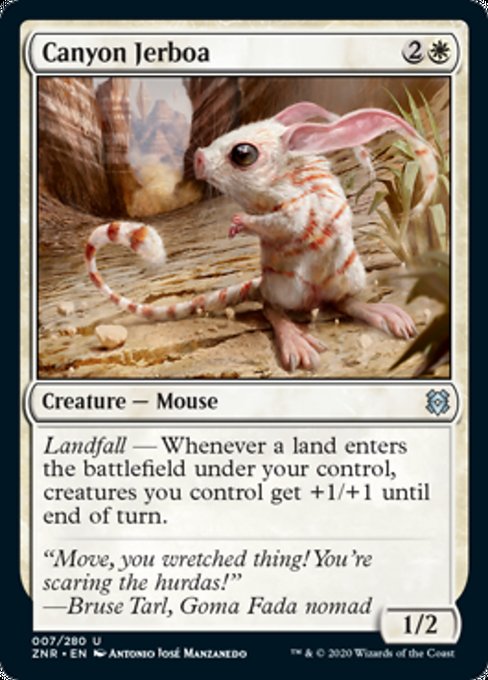 Canyon Jerboa (Zendikar Rising) Medium Play