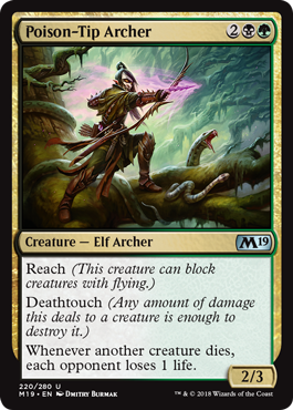 Poison-Tip Archer (Magic 2019 Core Set) Light Play