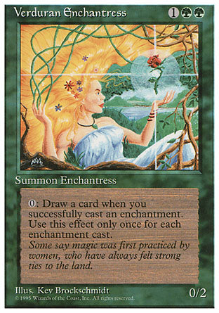 Verduran Enchantress (4th Edition) Light Play