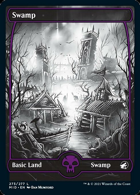 Swamp (273) (Innistrad: Midnight Hunt) Near Mint Foil