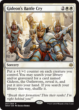 Gideon's Battle Cry (War of the Spark) Light Play