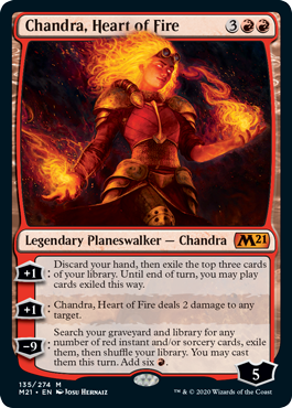 Chandra, Heart of Fire (Magic 2021 Core Set) Near Mint