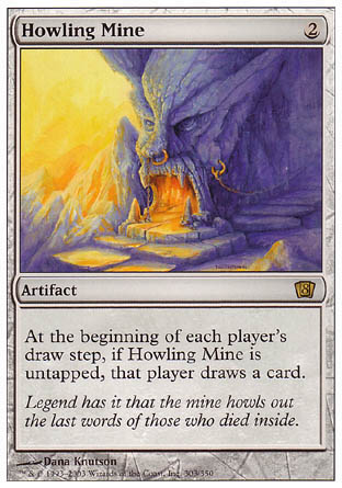 Howling Mine (8th Edition) Light Play Foil
