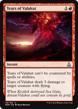 Tears of Valakut (Oath of the Gatewatch) Near Mint