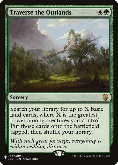 Traverse the Outlands (The List) Light Play