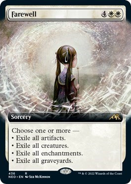 Farewell (Extended Art) (Kamigawa: Neon Dynasty) Near Mint Foil