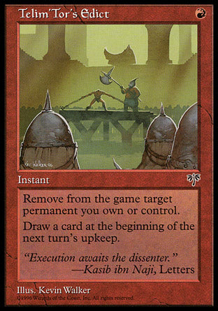 Telim'Tor's Edict (Mirage) Near Mint