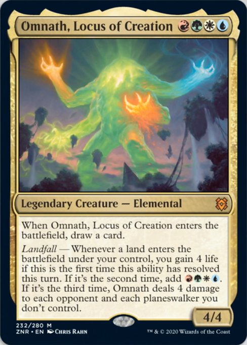 Omnath, Locus of Creation (Zendikar Rising) Near Mint Foil