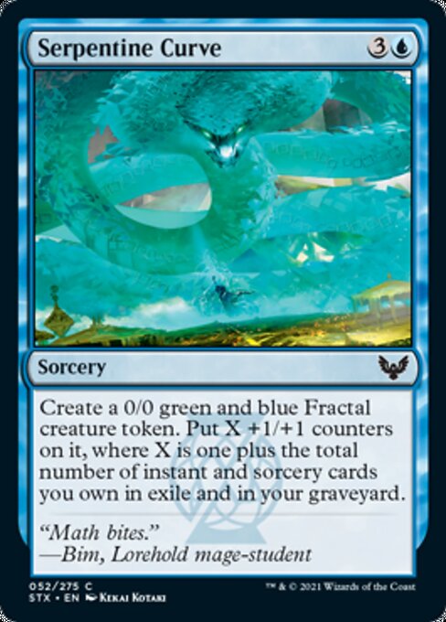Serpentine Curve (Strixhaven) Near Mint Foil