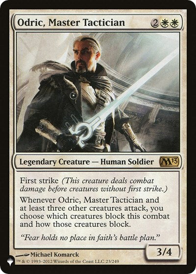 Odric, Master Tactician (The List) Near Mint