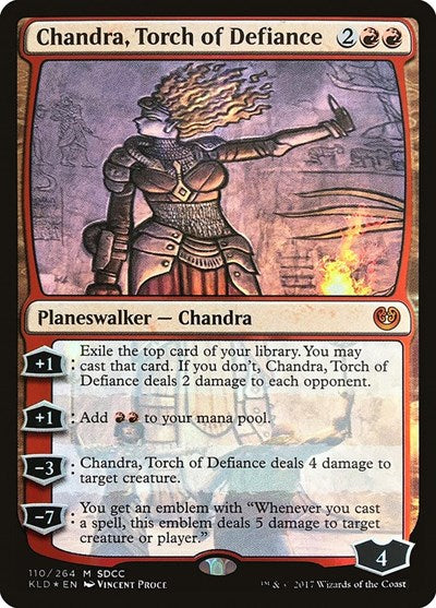 Chandra, Torch of Defiance (SDCC 2017 Exclusive) (Promos: Media) Near Mint Foil