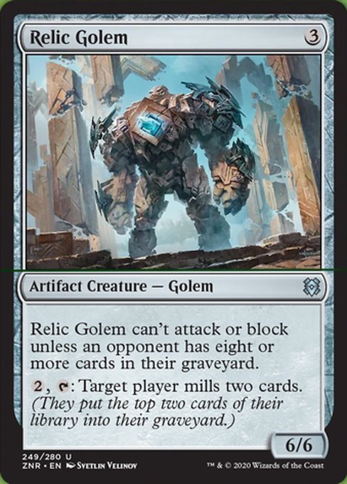 Relic Golem (Zendikar Rising) Medium Play