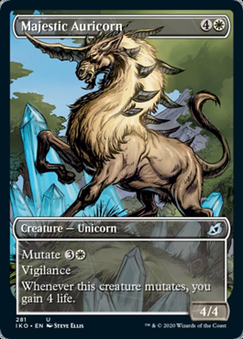Showcase Majestic Auricorn (Ikoria: Lair of Behemoths) Near Mint