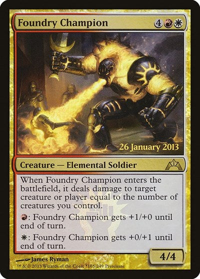 Foundry Champion (Promos: Prerelease Cards) Medium Play Foil