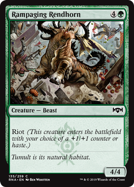 Rampaging Rendhorn (Ravnica Allegiance) Near Mint