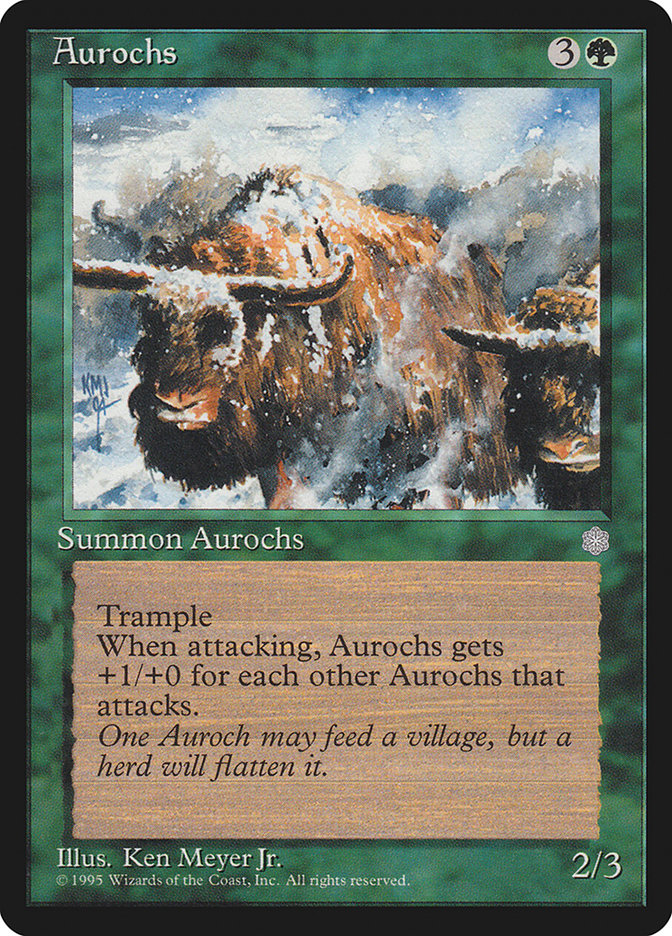 Aurochs (Ice Age) Near Mint