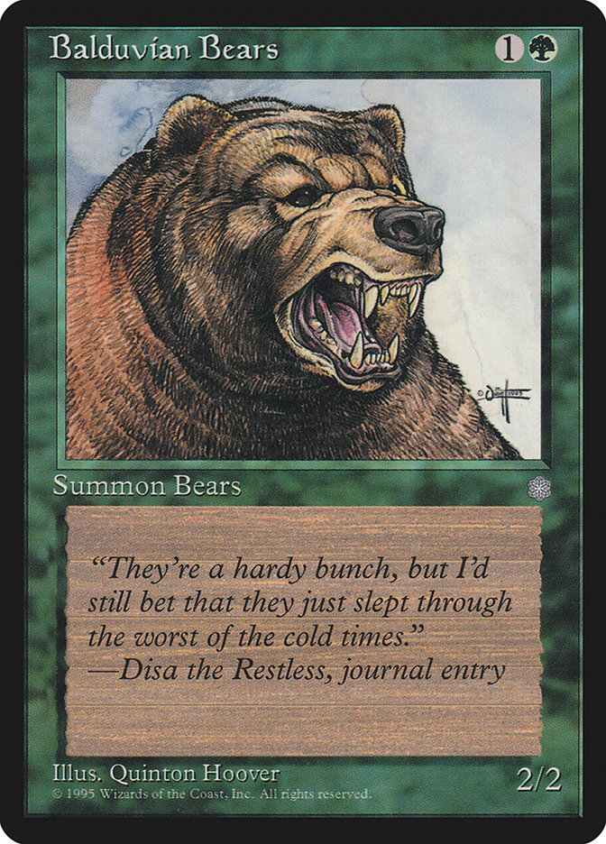 Balduvian Bears (Ice Age) Medium Play